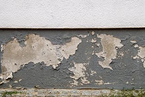 Ueckermünde: Feuchte Hausmauer
